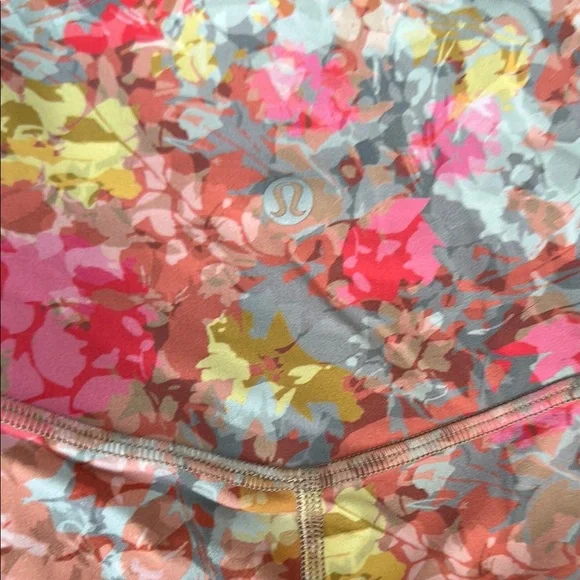 lululemon athletica Floral Leggings - Pink and Yellow - Picture 3 of 3